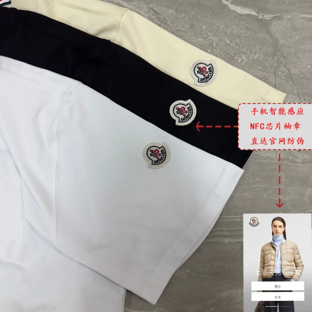 《 ~NFC ~ 》《Moncler~ 》2025New Arrival Quality T , Versatile Quality ！ ‼ 32 250G ‼ ， ， ， ， T 🤪 Sizes：S-M-L-XL-2XL ：Black，White， Same Style